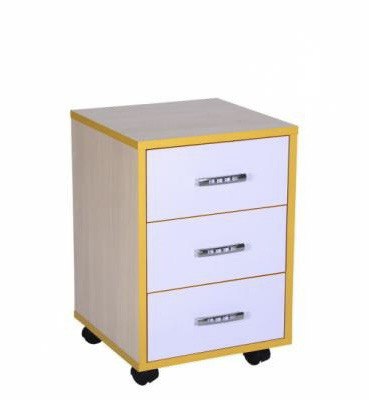 Учительська тумба на коліщатах з 3-ма шухлядами (5413) АНШАР ГРУП 400х400х590 мм